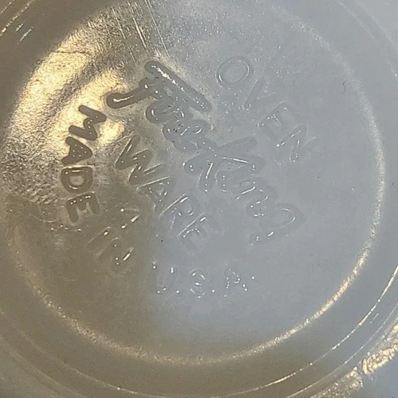 Vintage Fire King Fleurette Milk Glass Creamer‎ pot with pink & red floral MCM - Picture 6 of 6